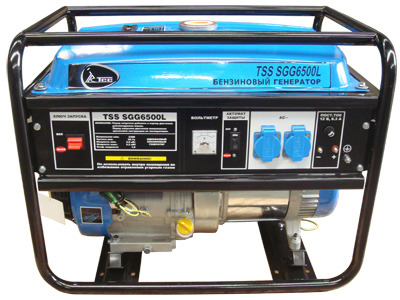 Бензиновый генератор TSS SGG 6500 L ( электростанция для дома и дачи мощность 5,2 кВт ) 