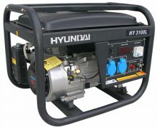 Бензиновый генератор Hyundai HY3100LE ( мини-электростанция для дома и дачи хюндай 2,8 кВт) 